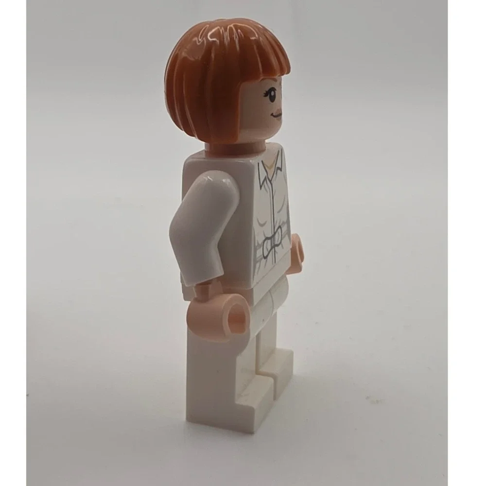 LEGO Minifigure Claire Dearing White Suit Orange Hair Good Jurrasic Park World